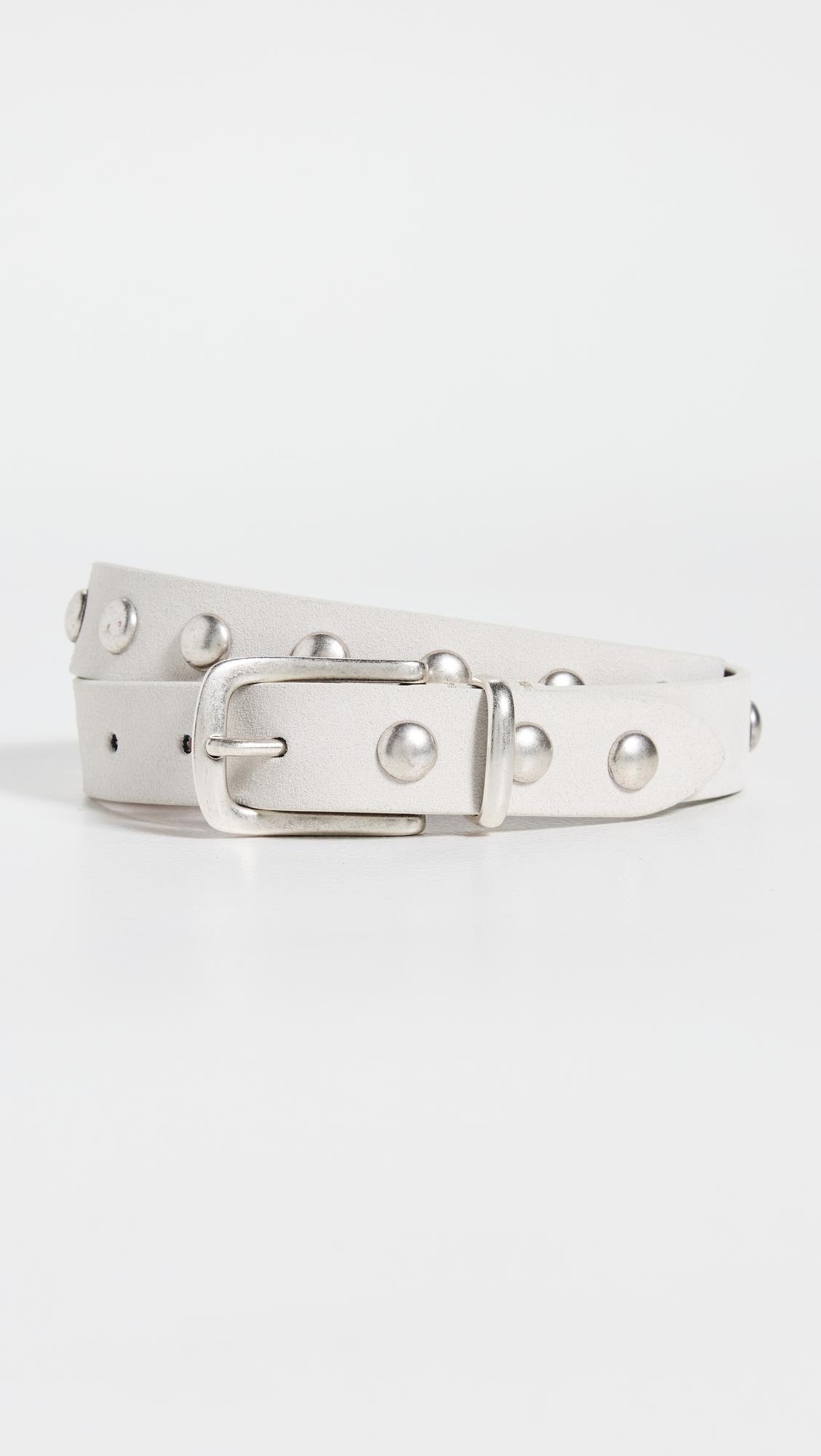 Slim Studded Suede Belt by ANDERSON'S