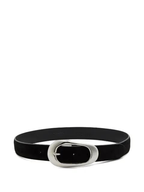 oval-buckle suede belt by ANDERSON'S