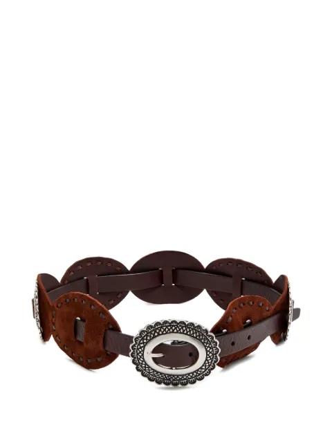 suede conchos belt by ANDERSON'S