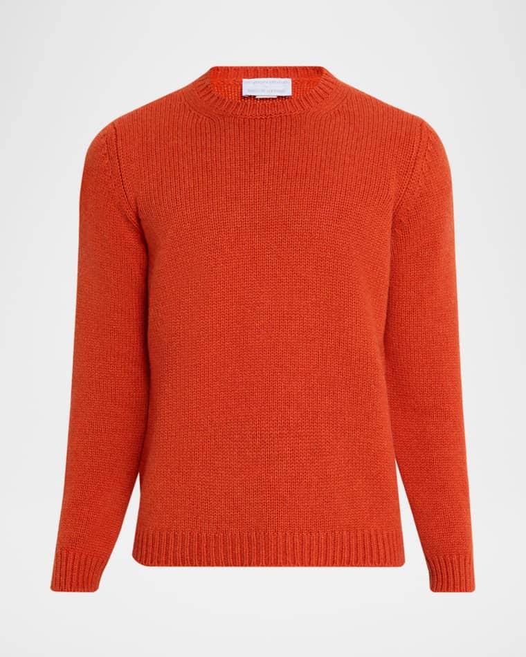 Men's Plain Knit Cashmere Crewneck Sweater by ANDERSON&SHEPPARD