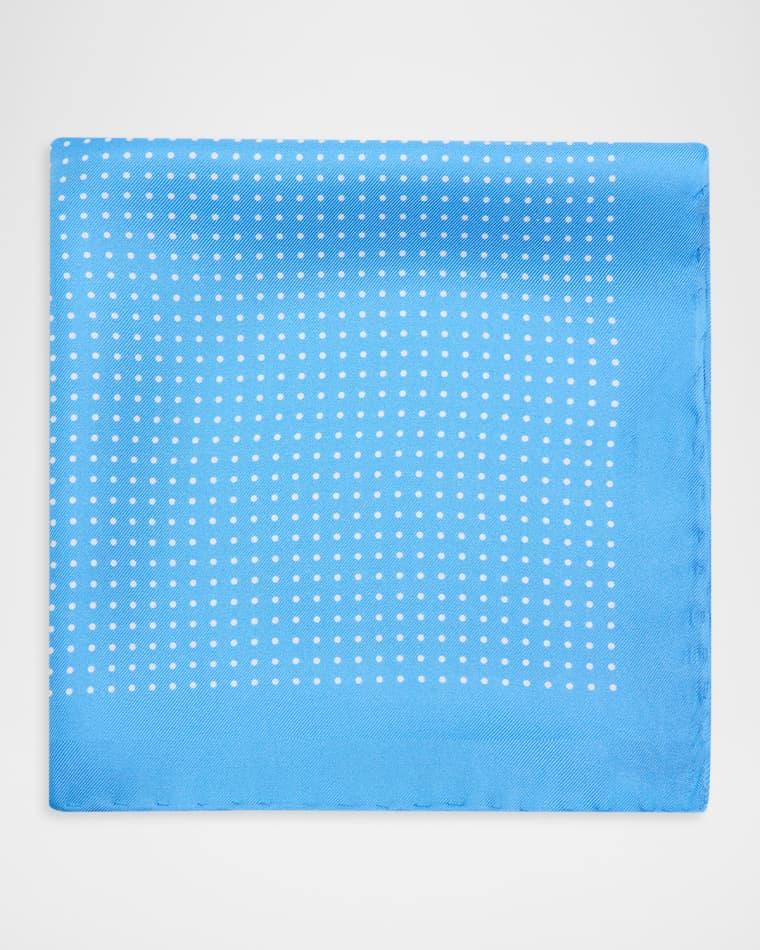 Men's Silk Polka Dot Pocket Square by ANDERSON&SHEPPARD