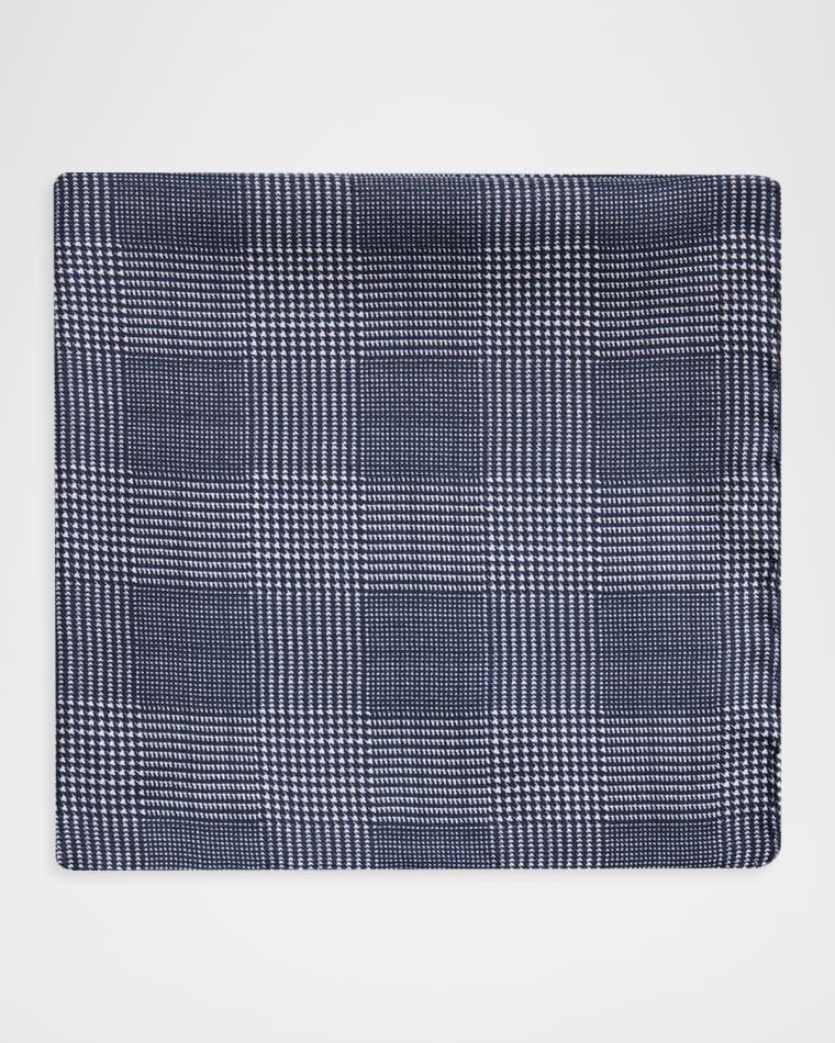 Men's Silk Polka Dot Pocket Square by ANDERSON&SHEPPARD