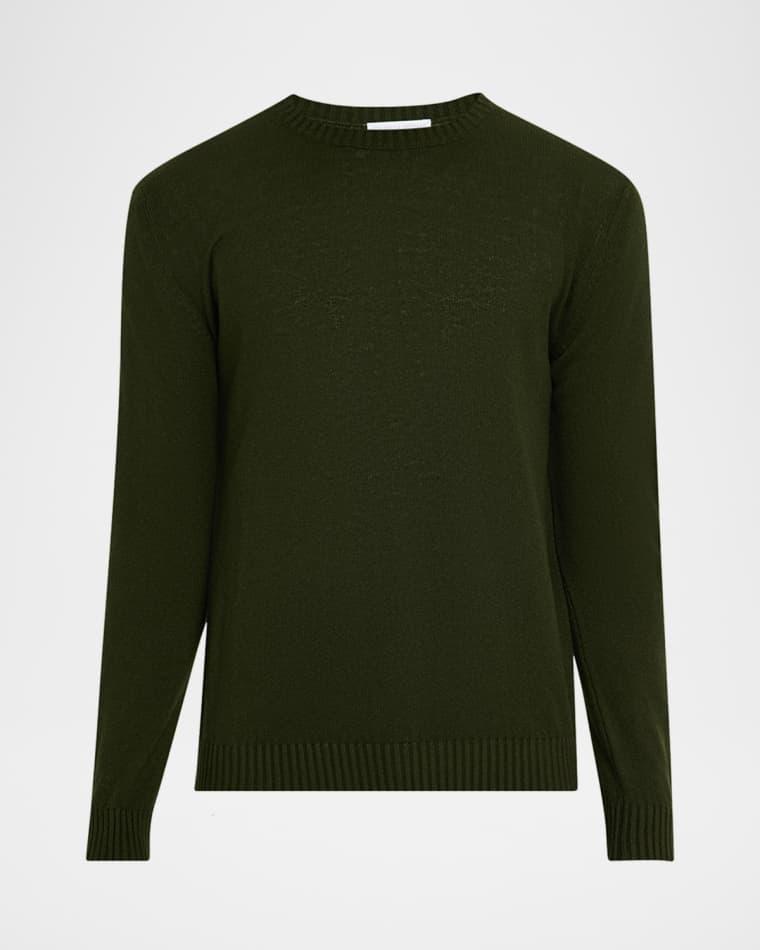 Men's Silk and Cashmere Crewneck Sweater by ANDERSON&SHEPPARD