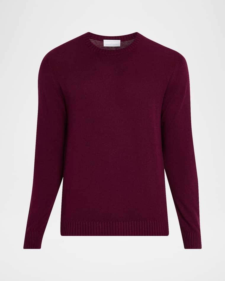 Men's Silk and Cashmere Crewneck Sweater by ANDERSON&SHEPPARD