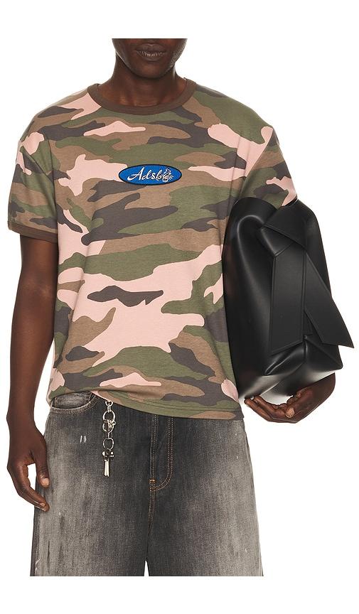 Andersson Bell Essential Camouflage Ringer T-Shirt in Pink,Green by ANDERSSON BELL
