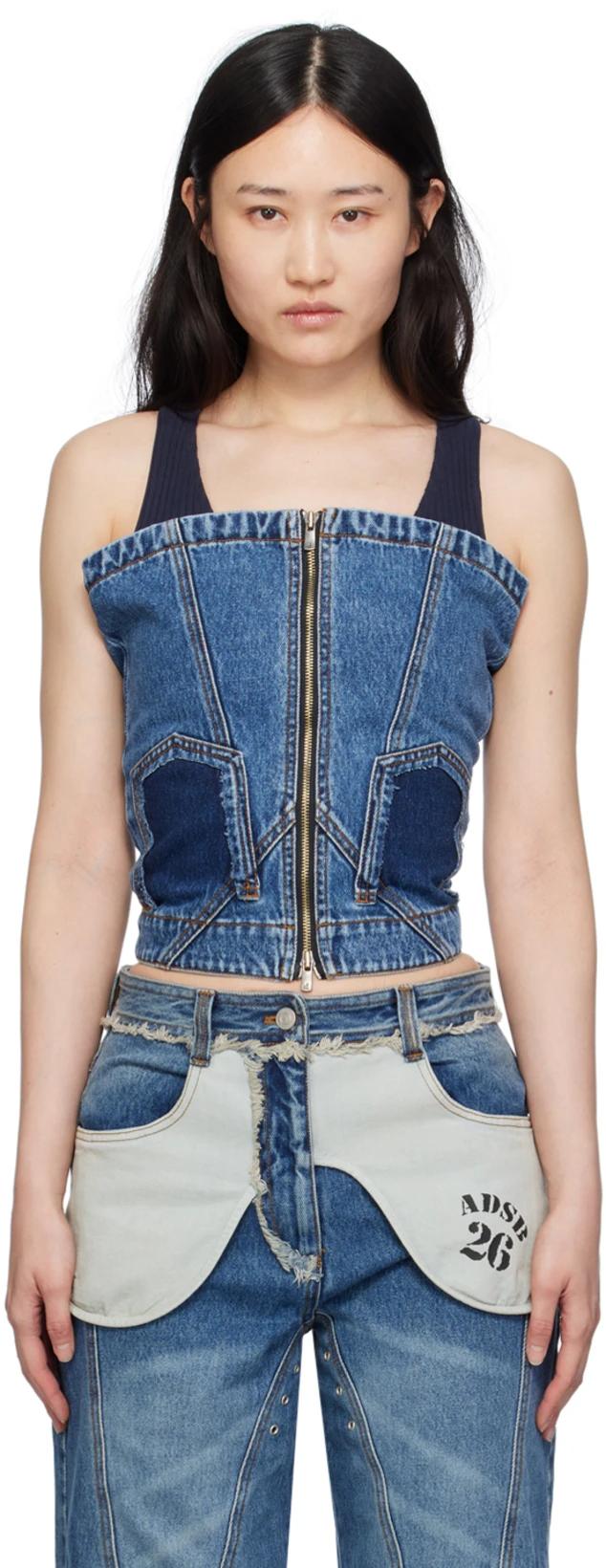 Blue Cove Denim Tank Top by ANDERSSON BELL
