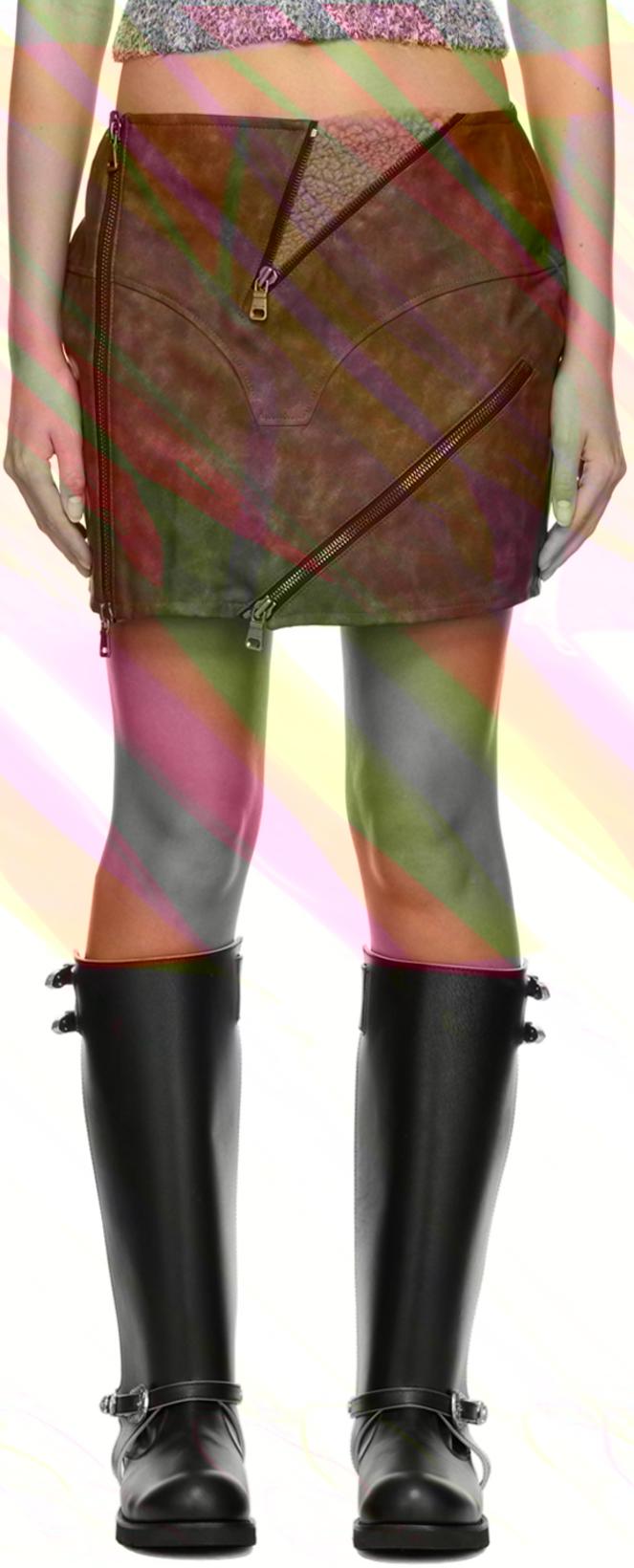 Brown Austin Miniskirt by ANDERSSON BELL