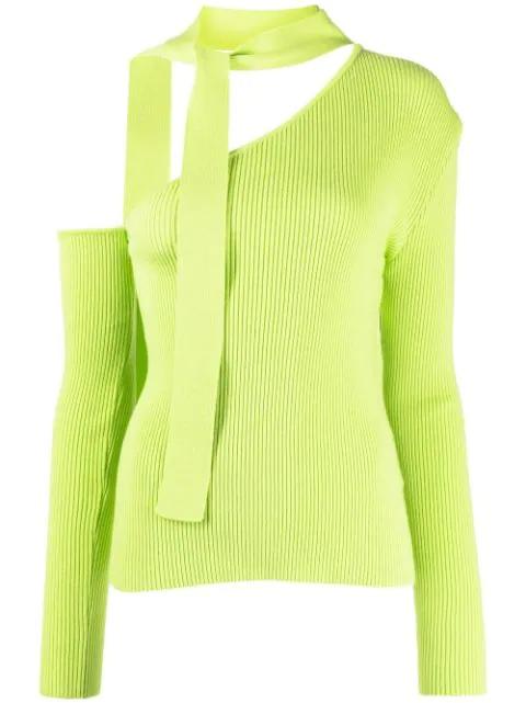 Conny Scar Neck Tight Knit Top by ANDERSSON BELL