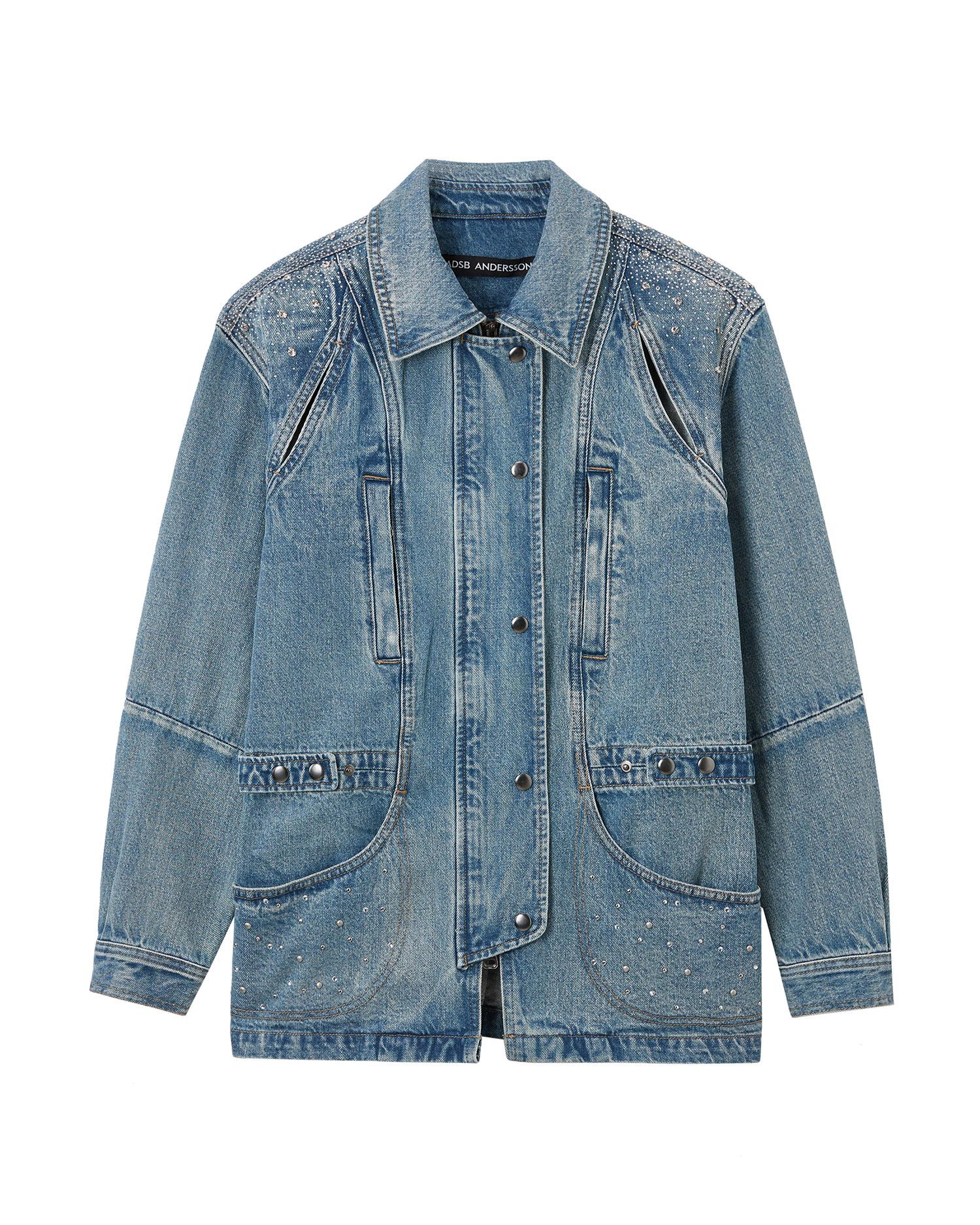 Embellished denim jacket by ANDERSSON BELL