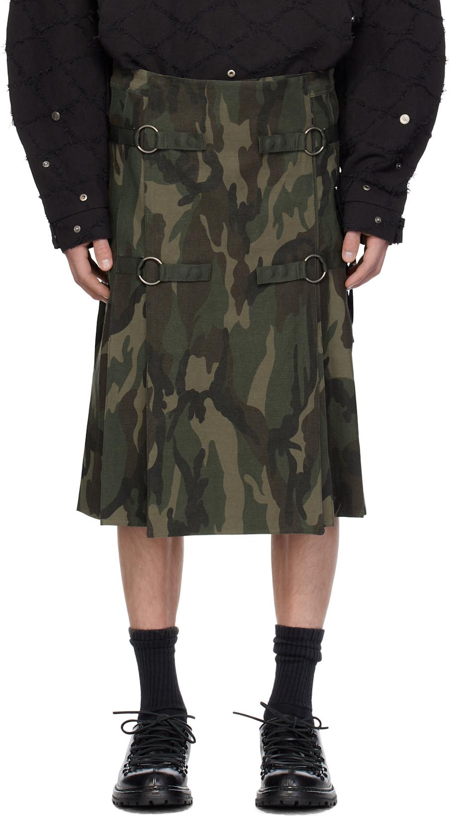 Khaki Kilt Skirt by ANDERSSON BELL