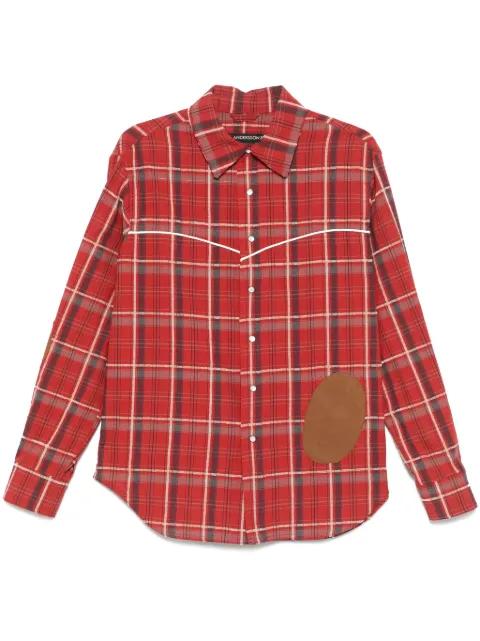 Noah patch checked shirt by ANDERSSON BELL