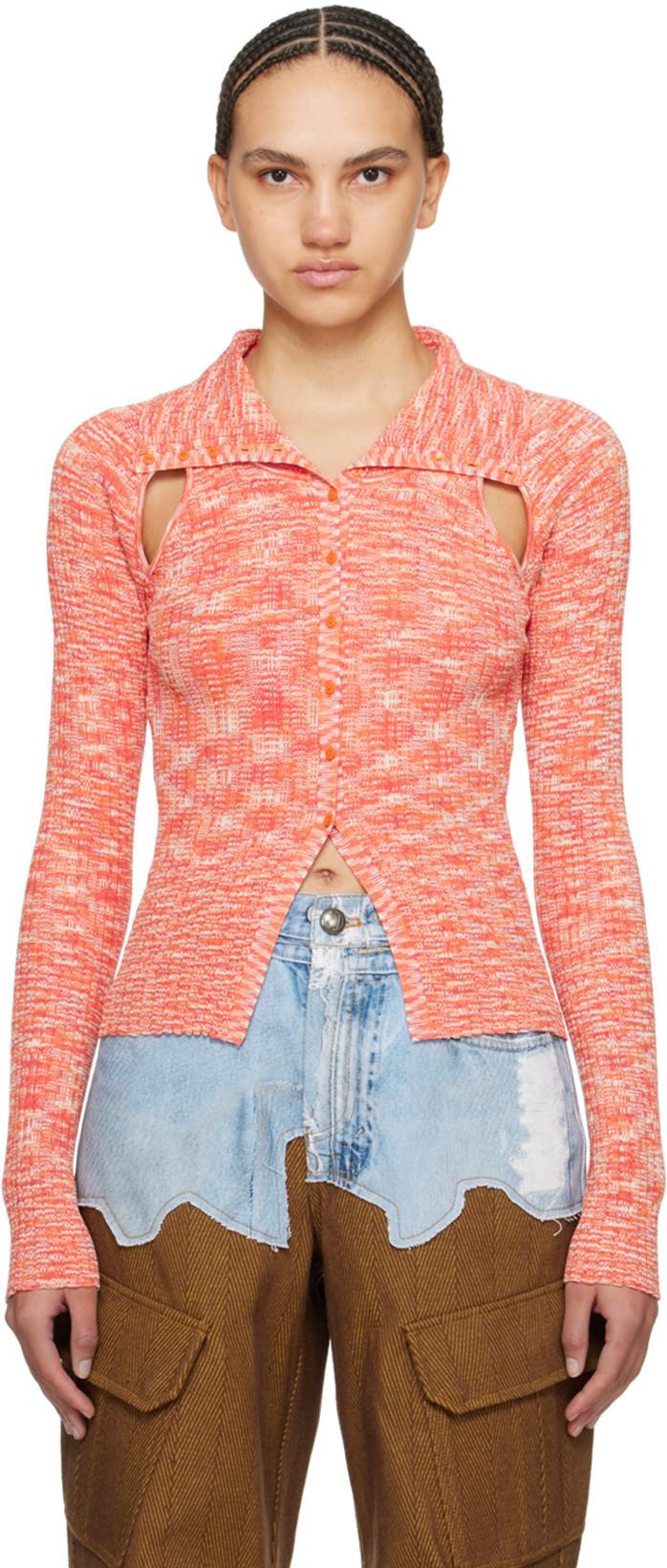 Orange Rozy Cardigan by ANDERSSON BELL