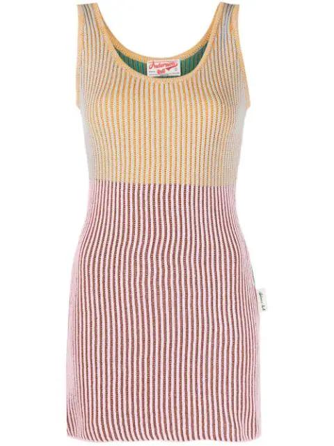 colour-block ribbed knit vest by ANDERSSON BELL