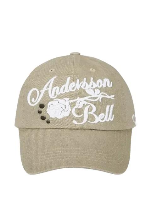 embroidered floral-detail cap by ANDERSSON BELL