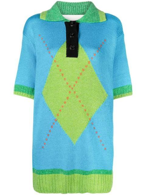 intarsia-knit top by ANDERSSON BELL