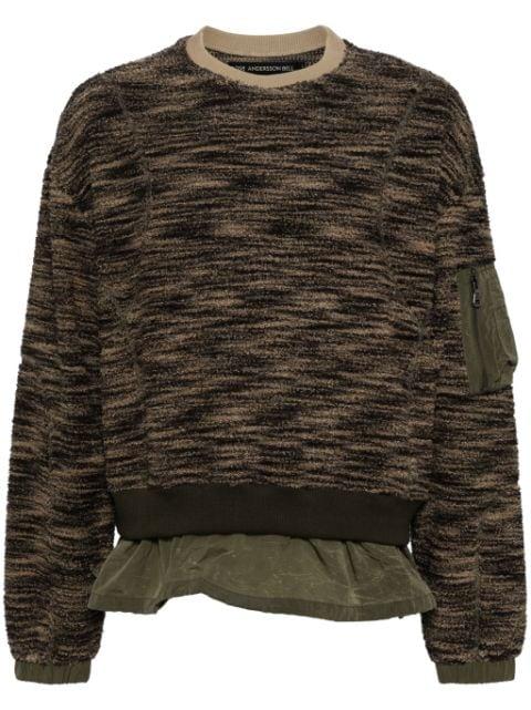 layered fleece sweater by ANDERSSON BELL