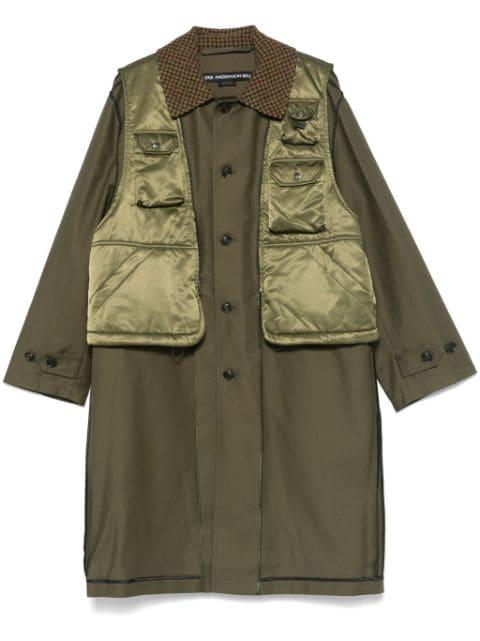 layered inside-out coat by ANDERSSON BELL