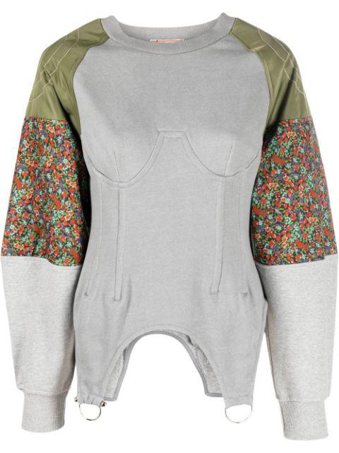 mix-fabric sweatshirt by ANDERSSON BELL