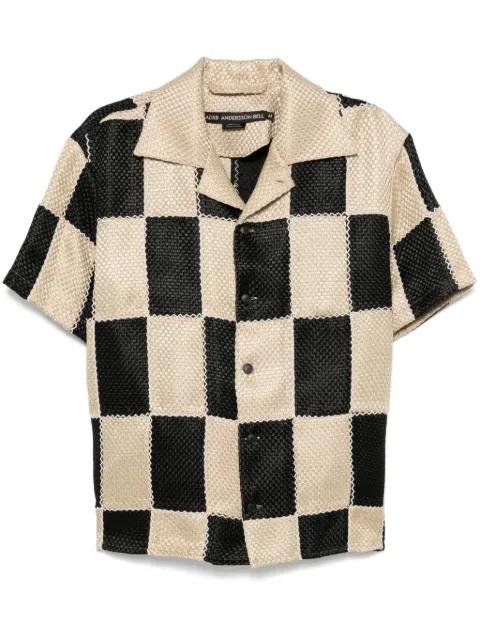 patchwork camp-collar shirt by ANDERSSON BELL