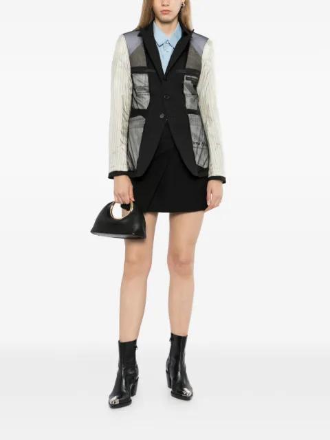 pinstripe deconstructed jacket by ANDERSSON BELL