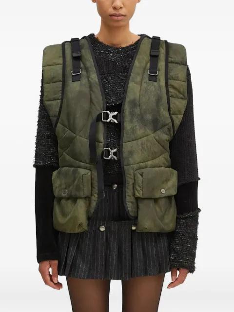 quilted buckle-fastening gilet by ANDERSSON BELL