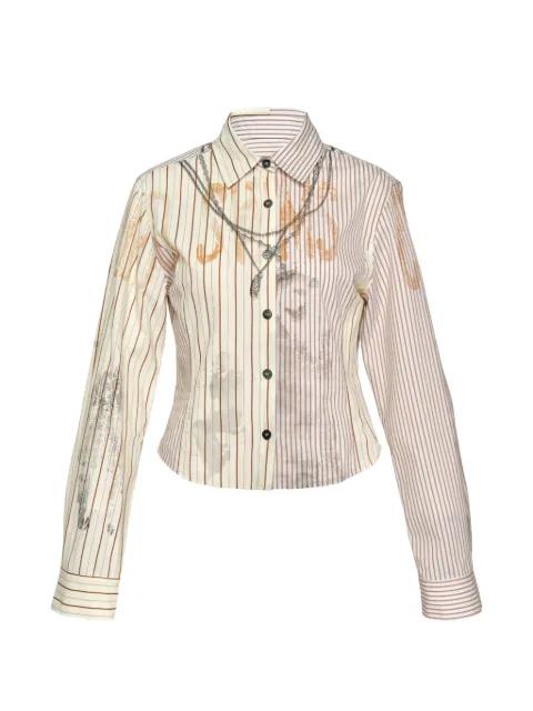 trompe-l'oeil chain-embellished shirt by ANDERSSON BELL