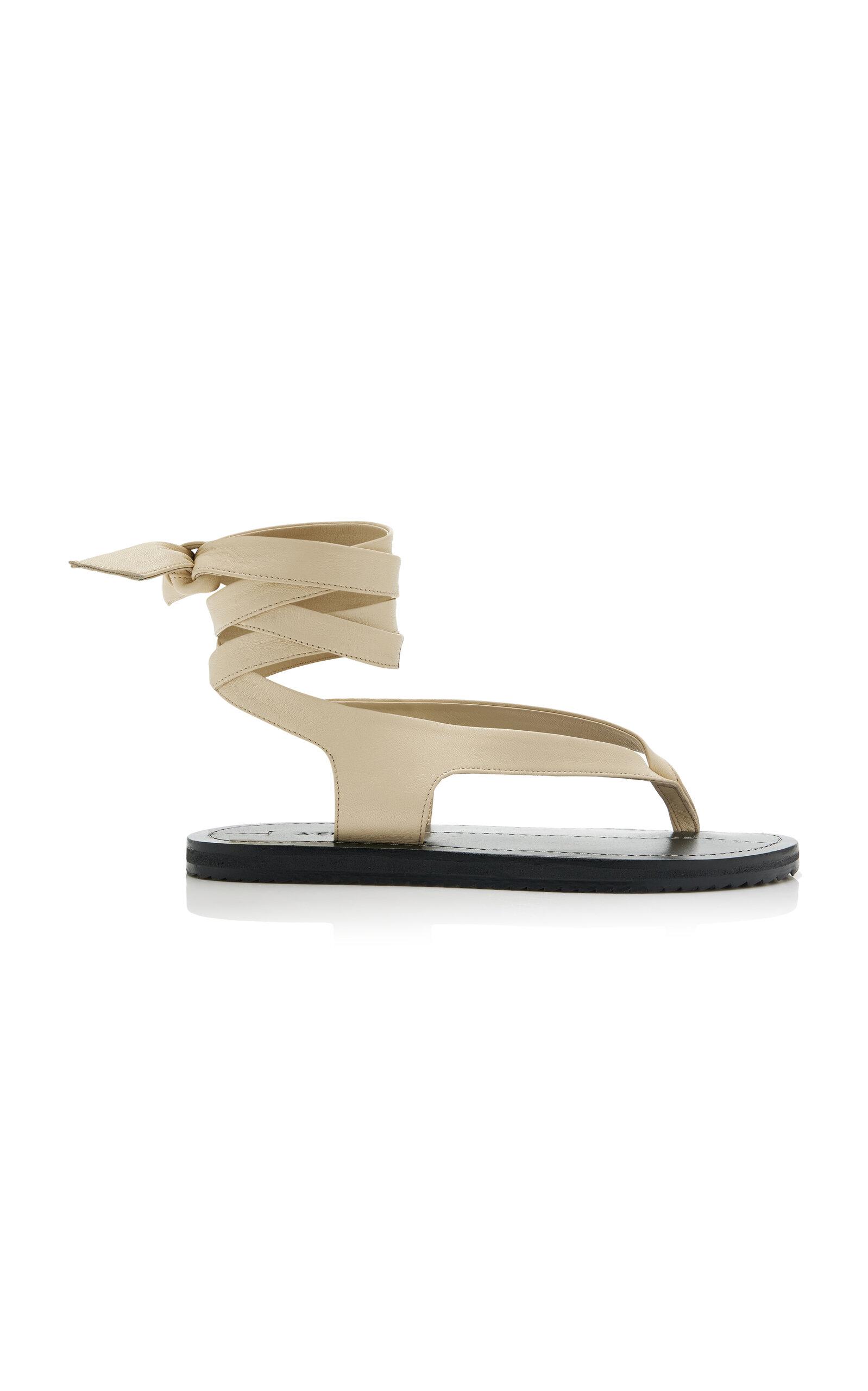 A.Emery Elmer Lace-Up Leather Sandals - Moda Operandi by ANDRE EMERY