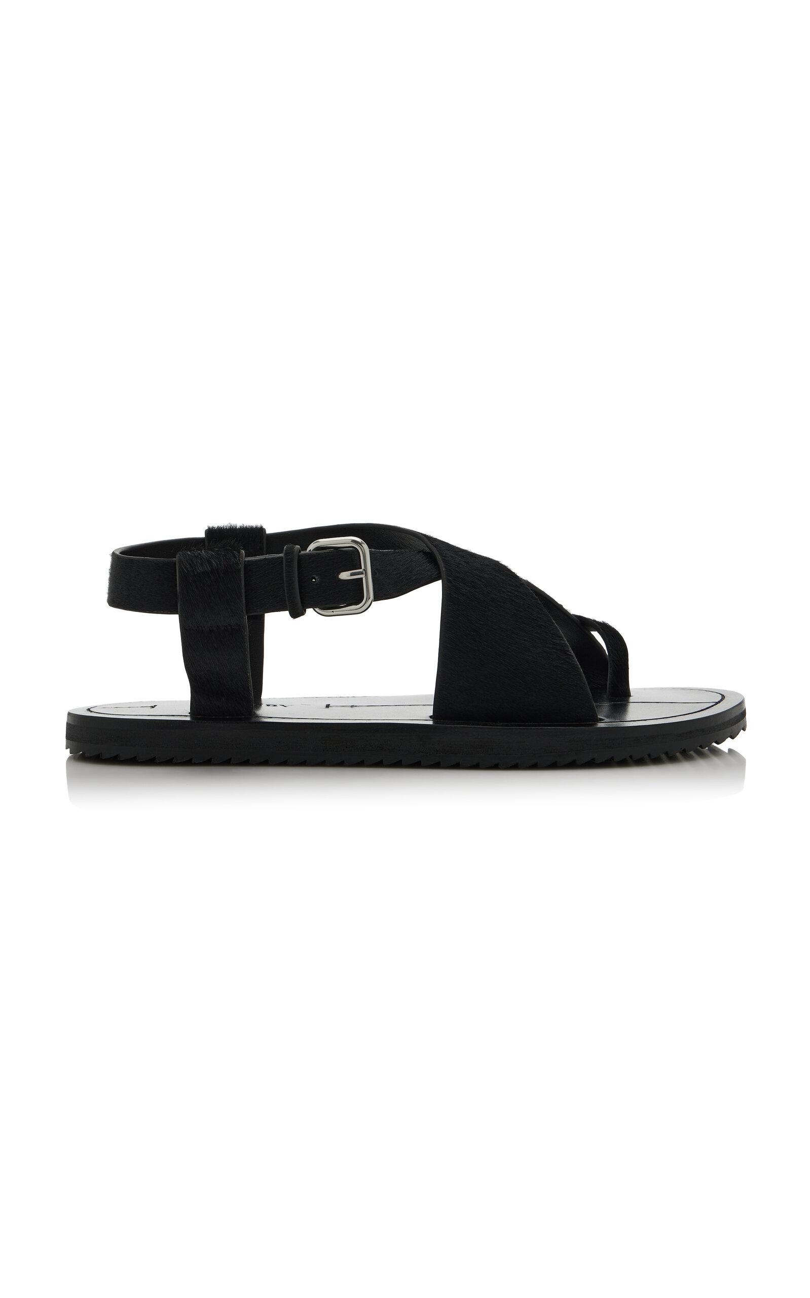 A.Emery Ora Ponyhair Sandals - Moda Operandi by ANDRE EMERY