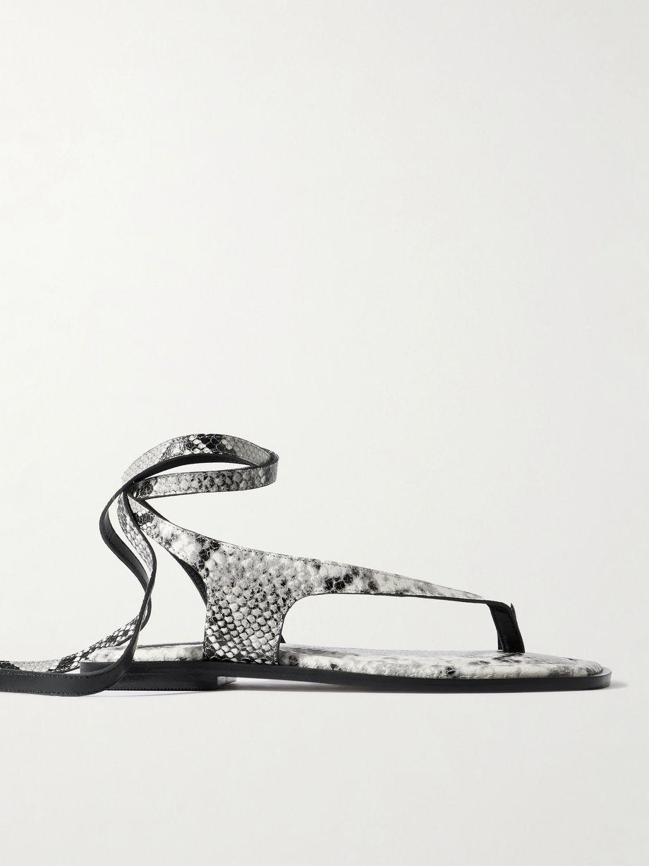 Heidi snake-effect leather sandals by ANDRE EMERY