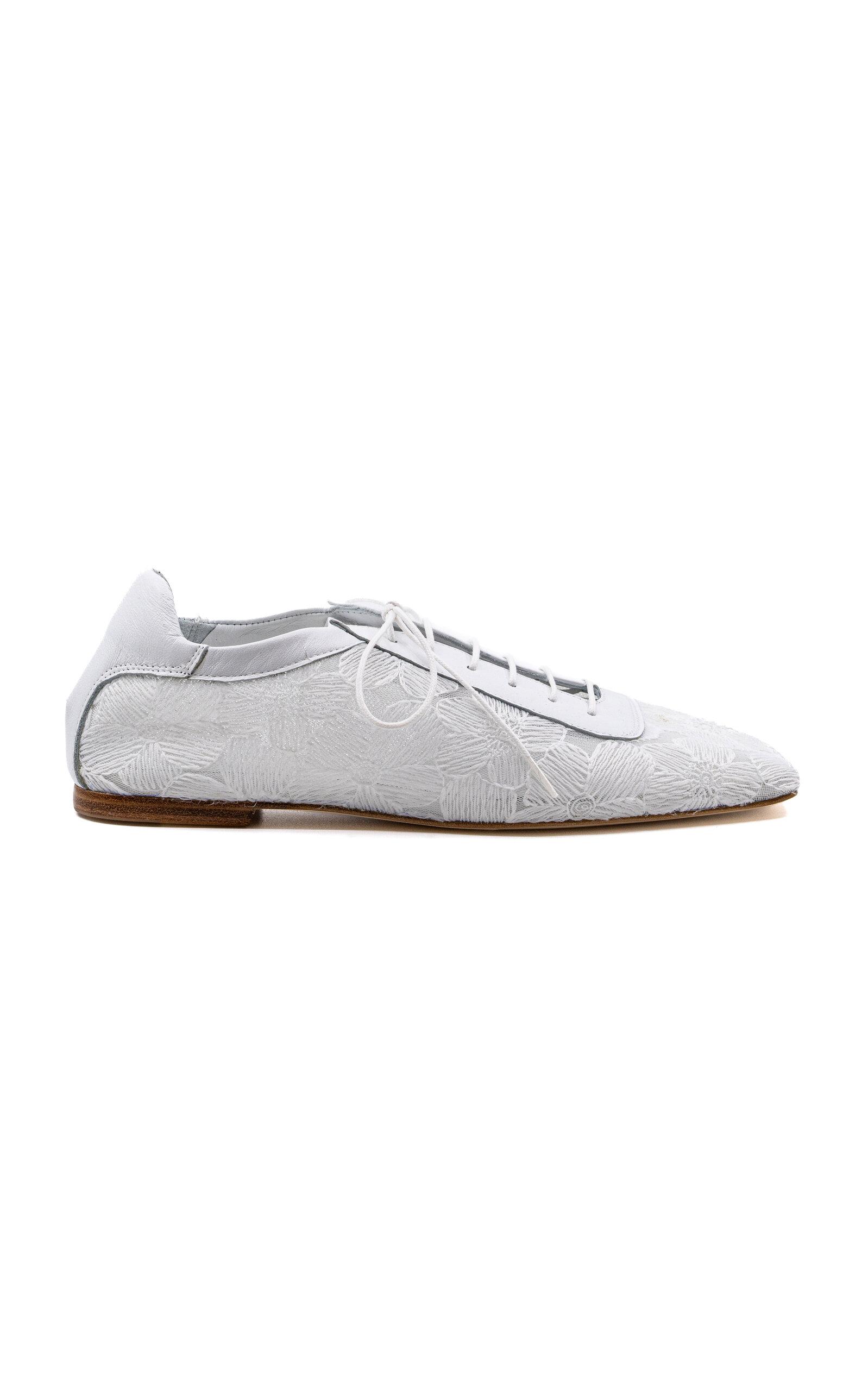 Andrea Gomez Antonia Lace Oxford Flats - Moda Operandi by ANDREA GOMEZ