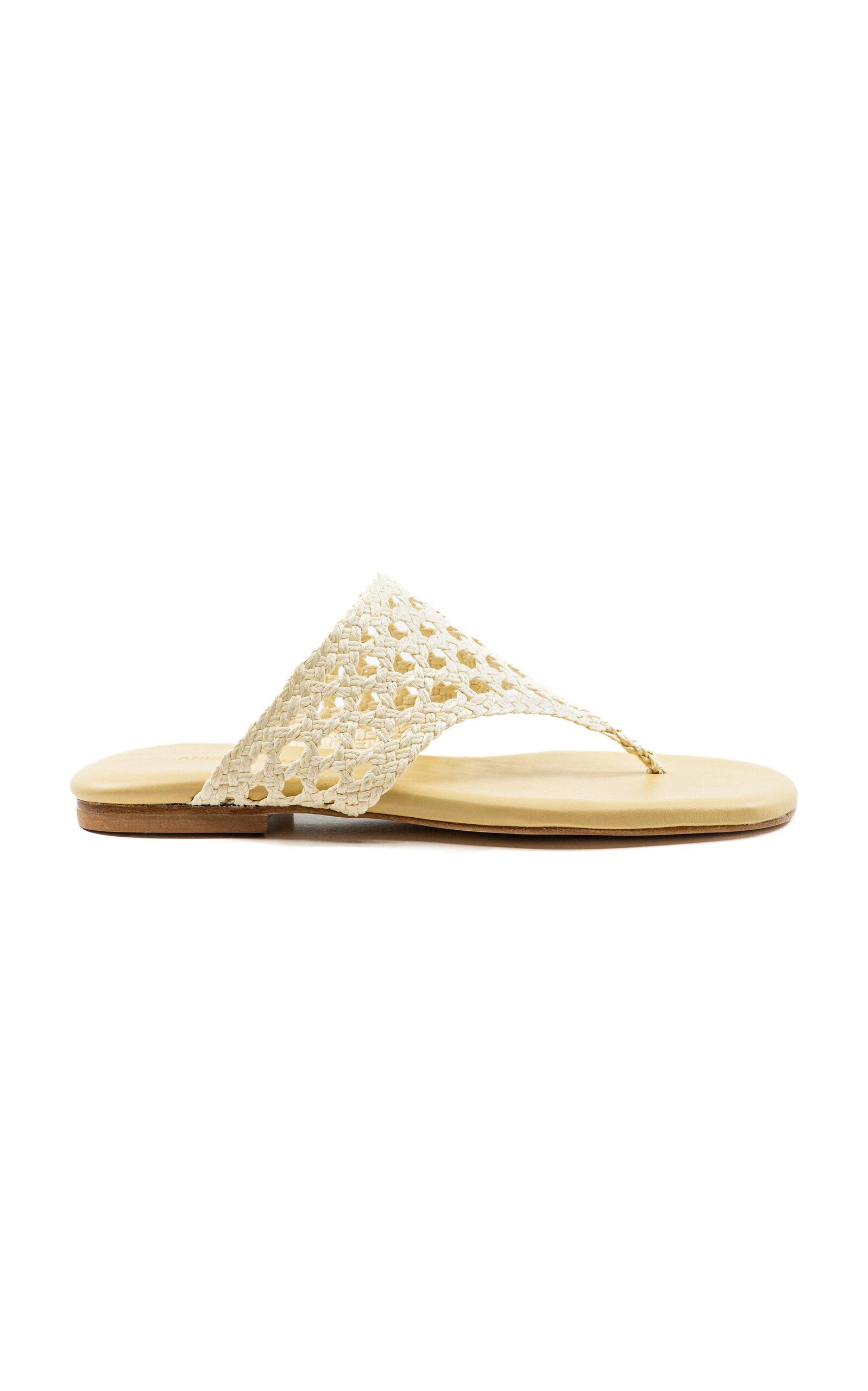 Andrea Gomez Brenda Raffia Sandals - Moda Operandi by ANDREA GOMEZ
