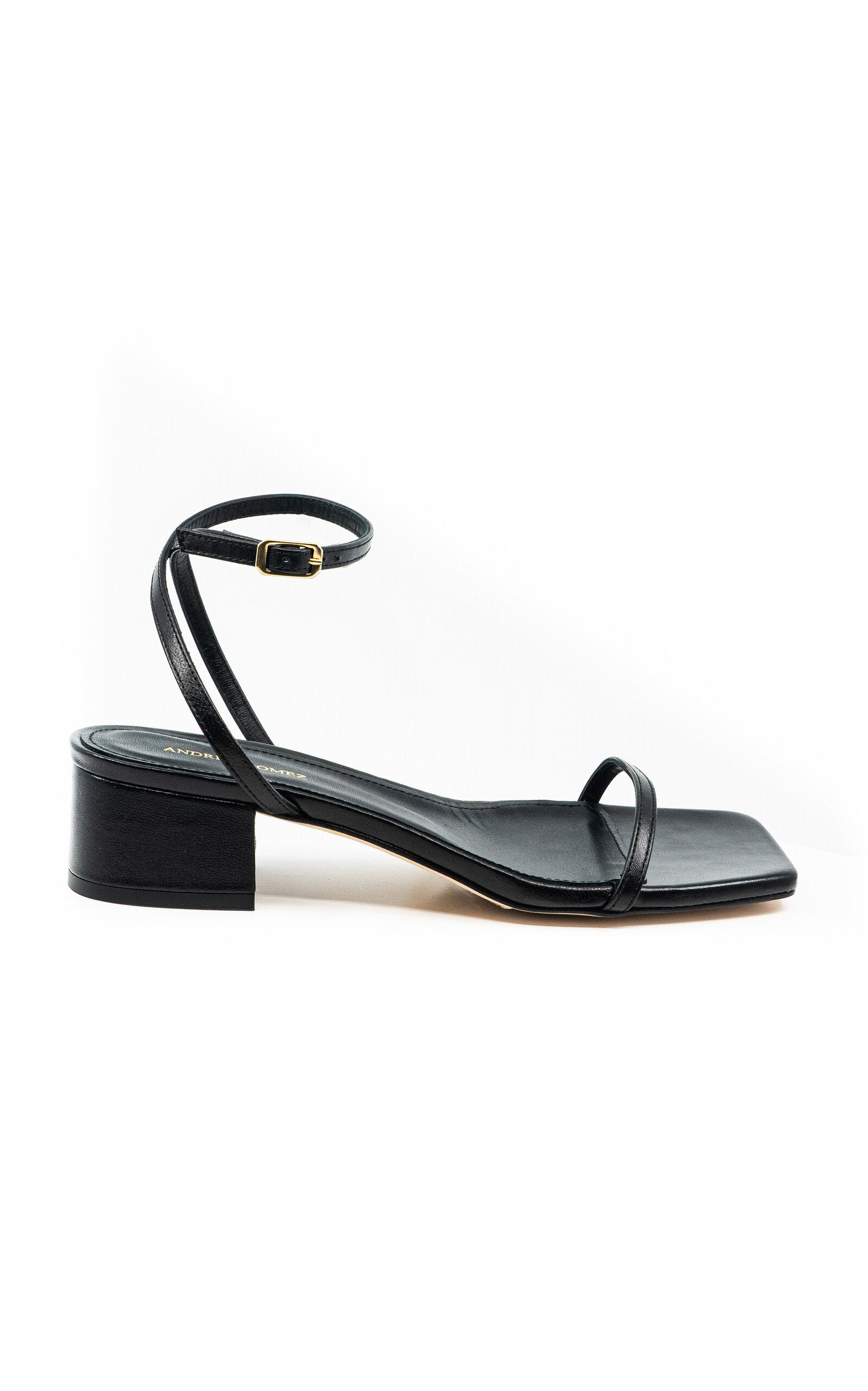 Andrea Gomez - Brook Leather Sandals - Black - - Moda Operandi by ANDREA GOMEZ