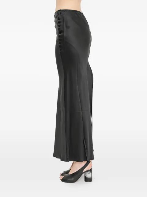 button-detail slit skirt by ANDREA YA AQOV
