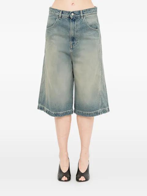 denim knee-length shorts by ANDREA YA AQOV