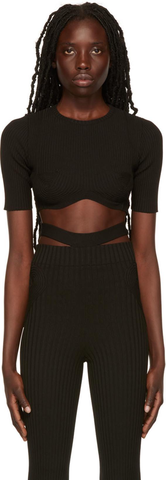 Black Cropped Sweater by ANDREADAMO