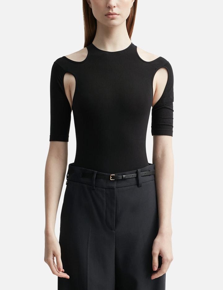 Cut-Out Detail Sculpted Body Top by ANDREADAMO
