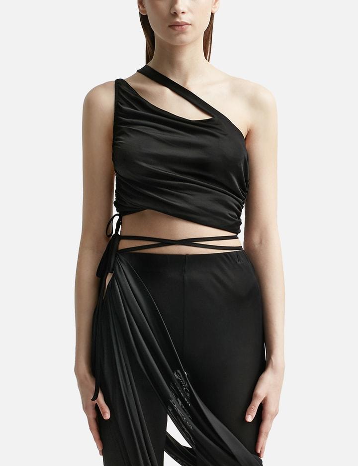 Mono Strap Gathered Tank Top by ANDREADAMO