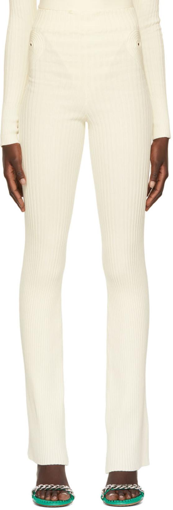 Off-White Cut-Out Trousers by ANDREADAMO