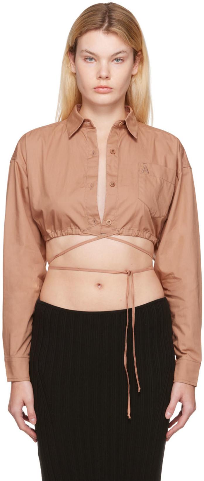 Pink Drawstring Shirt by ANDREADAMO