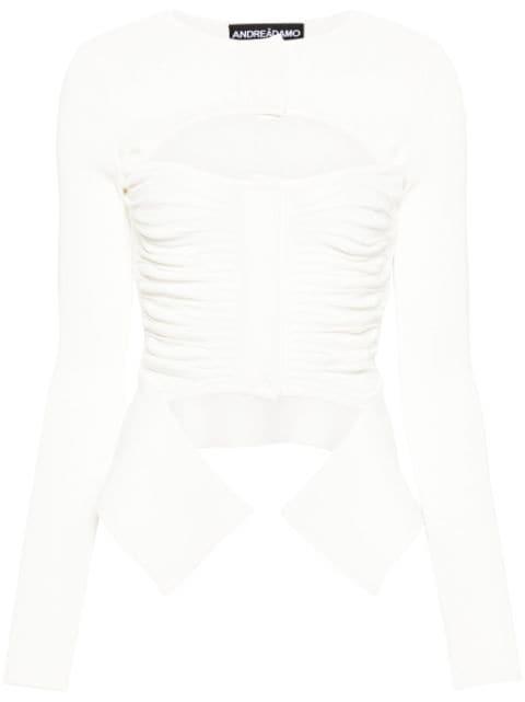X Ray knitted cardigan by ANDREADAMO