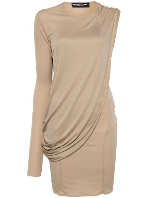 assimetric draped dress by ANDREADAMO