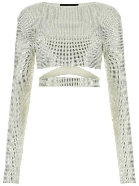 crystal-embellished blouse by ANDREADAMO