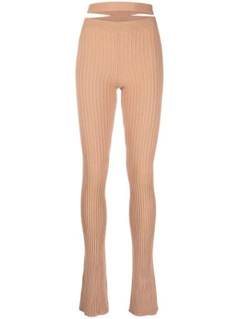 cut-out detail knit leggings by ANDREADAMO
