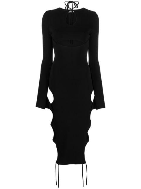 cut-out detail knitted dress by ANDREADAMO