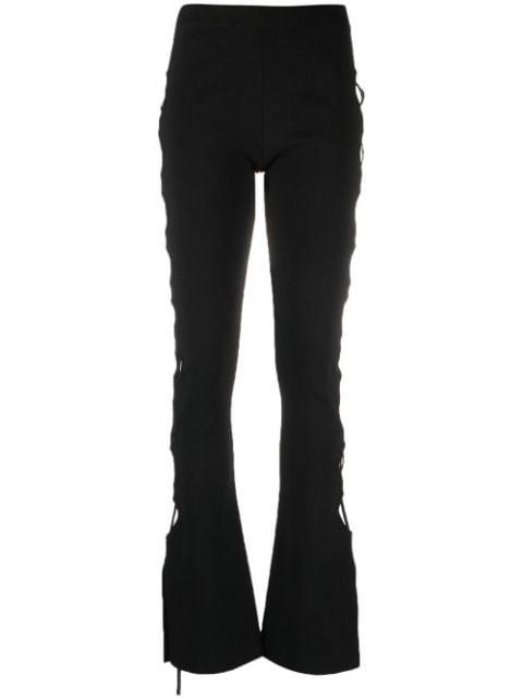 cut-out flared trousers by ANDREADAMO
