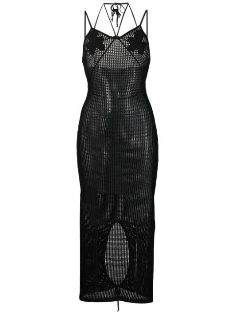 fishnet-knit midi dress by ANDREADAMO