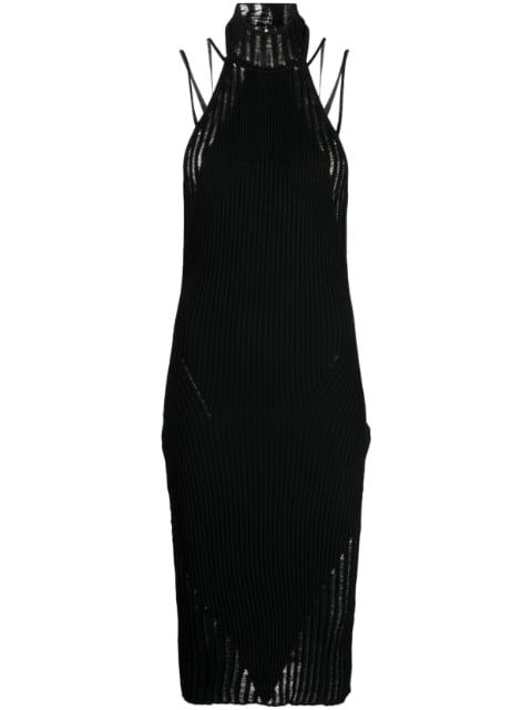 halterneck knitted midi dress by ANDREADAMO