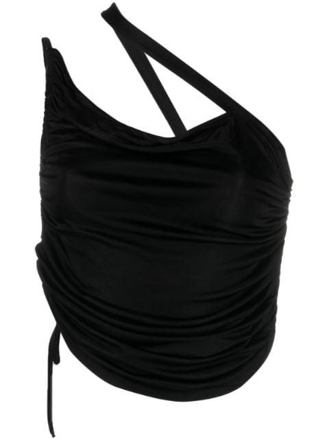 one-shoulder draped top by ANDREADAMO