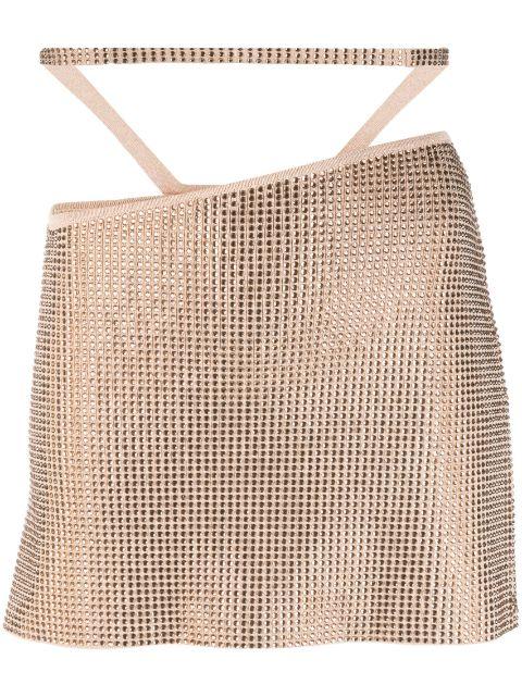 rhinestone-embellished mini skirt by ANDREADAMO