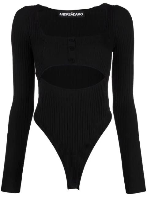 ribbed-knit bodysuit by ANDREADAMO